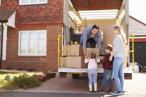 Removalists loading household furniture in Kensington