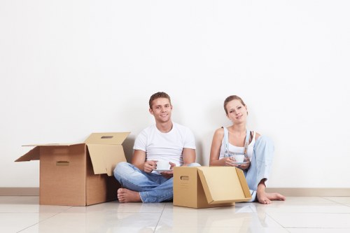 Responsible packing and recycling at the end of a Kensington move