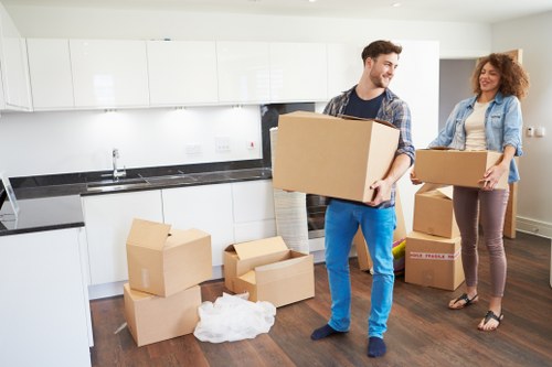 Careful loading and planning for a Kensington house move