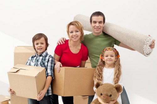 Moving furniture from a Kensington flat with stairs and access considerations