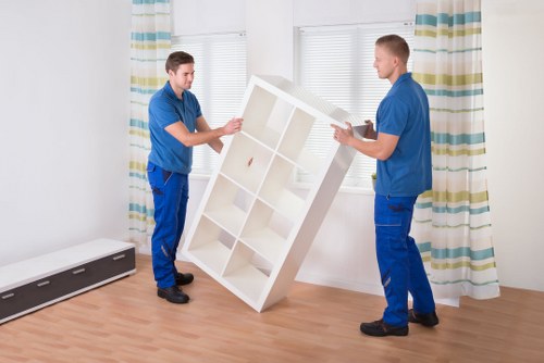 Unpacking service helping a Kensington household settle in